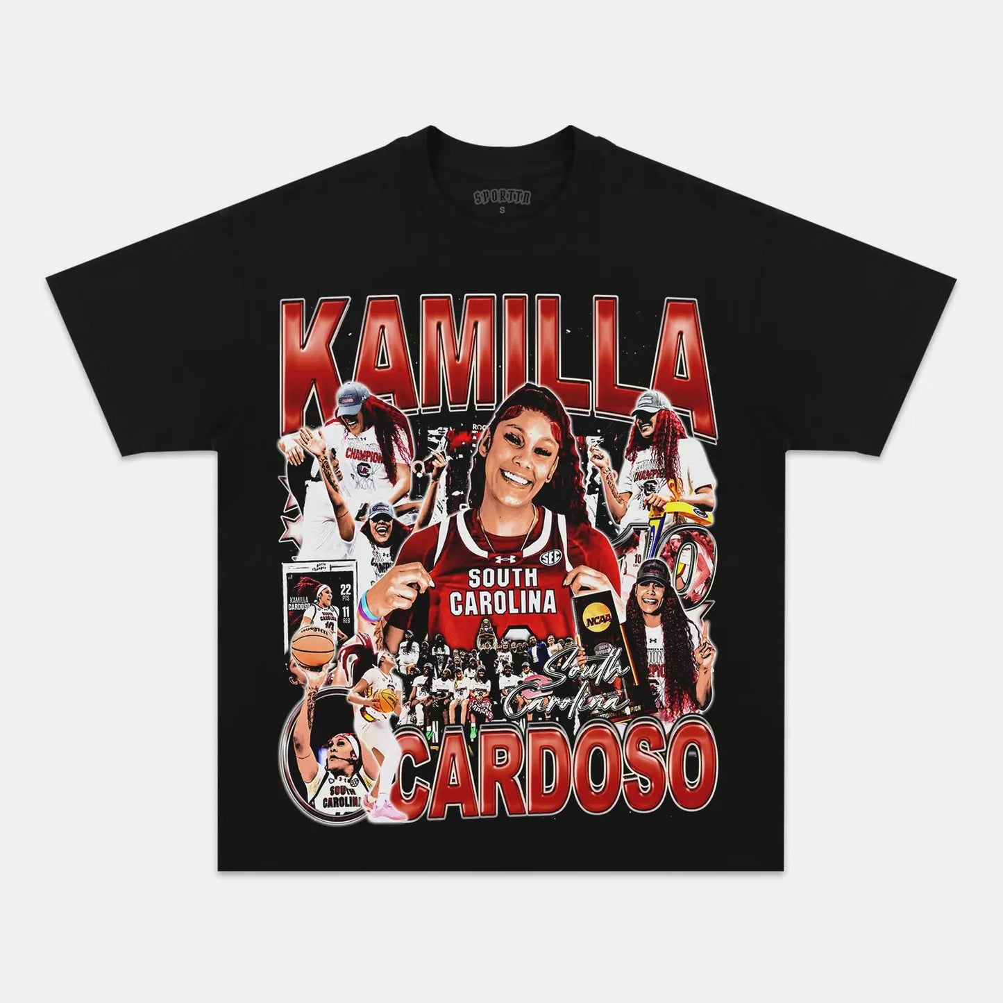 Unisex-Adult Ultra Cotton Washed T-Shirt Graphic  KAMILLA CARDOSO TEE