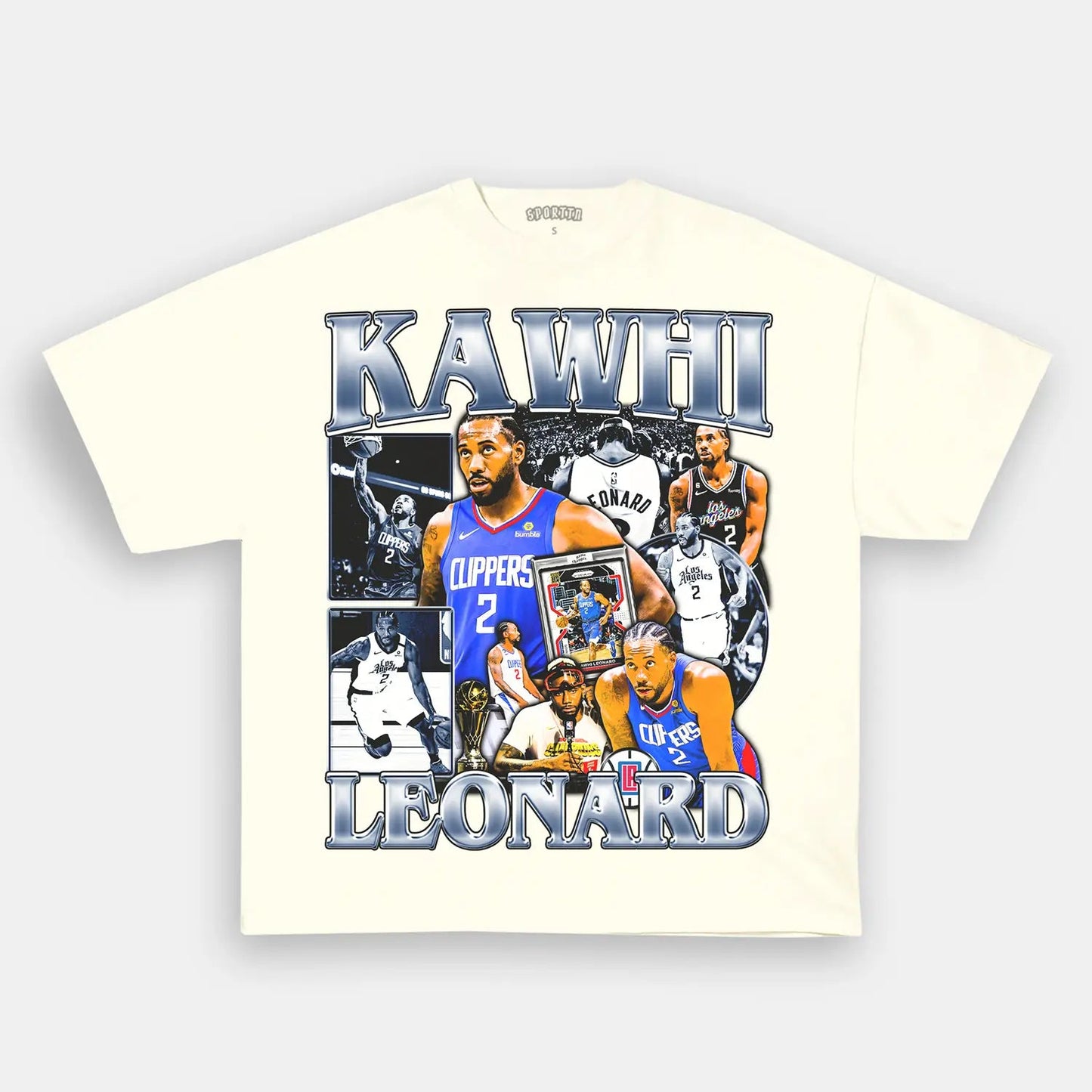 Unisex-Adult Ultra Cotton Washed T-Shirt Graphic KAWHI LEONARD V2 TEE