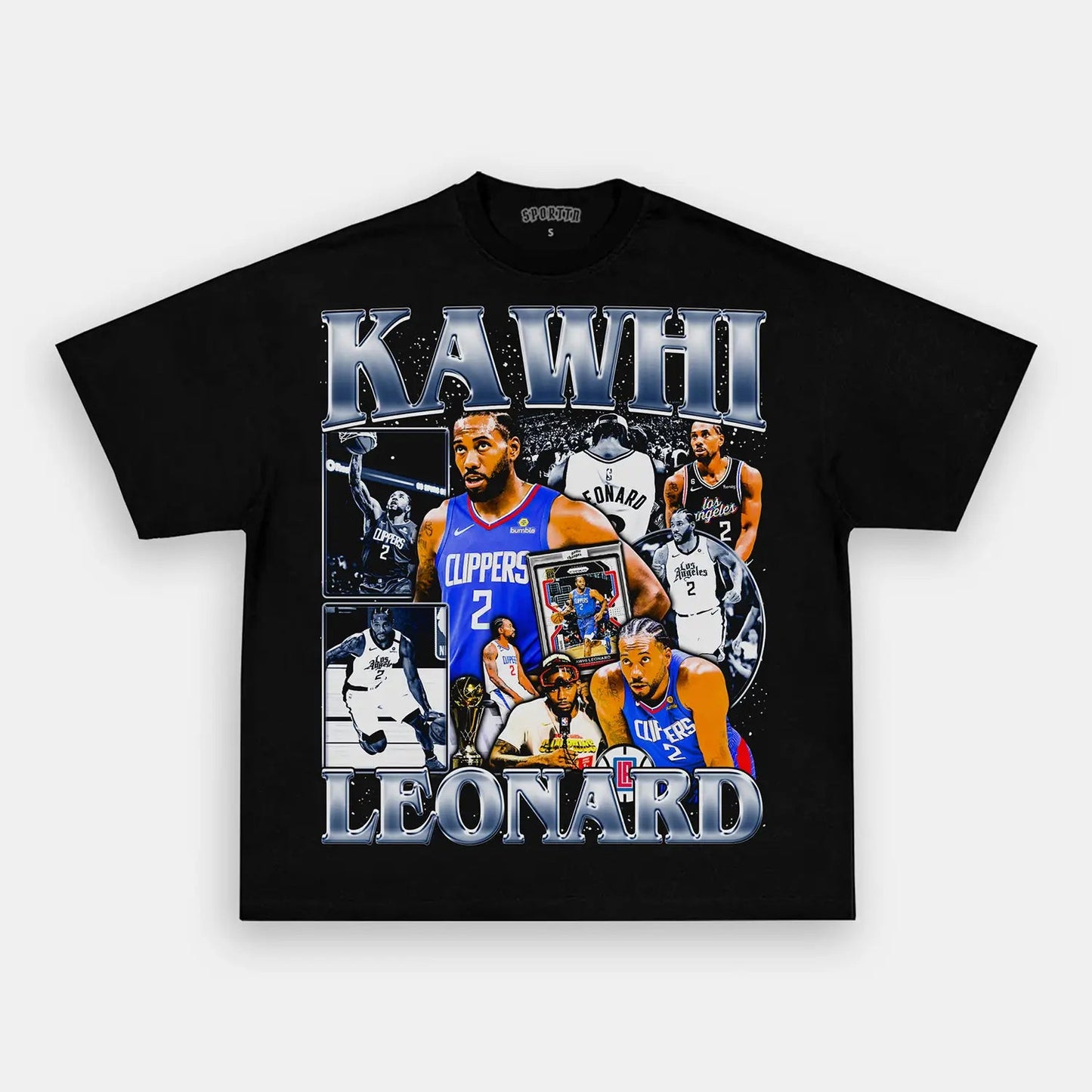 Unisex-Adult Ultra Cotton Washed T-Shirt Graphic KAWHI LEONARD V2 TEE