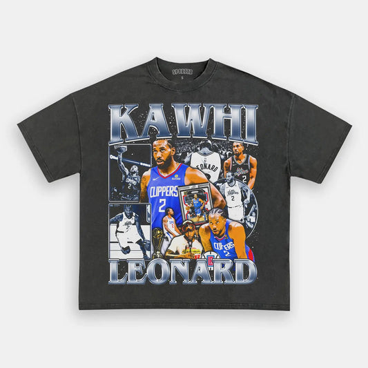 Unisex-Adult Ultra Cotton Washed T-Shirt Graphic KAWHI LEONARD V2 TEE