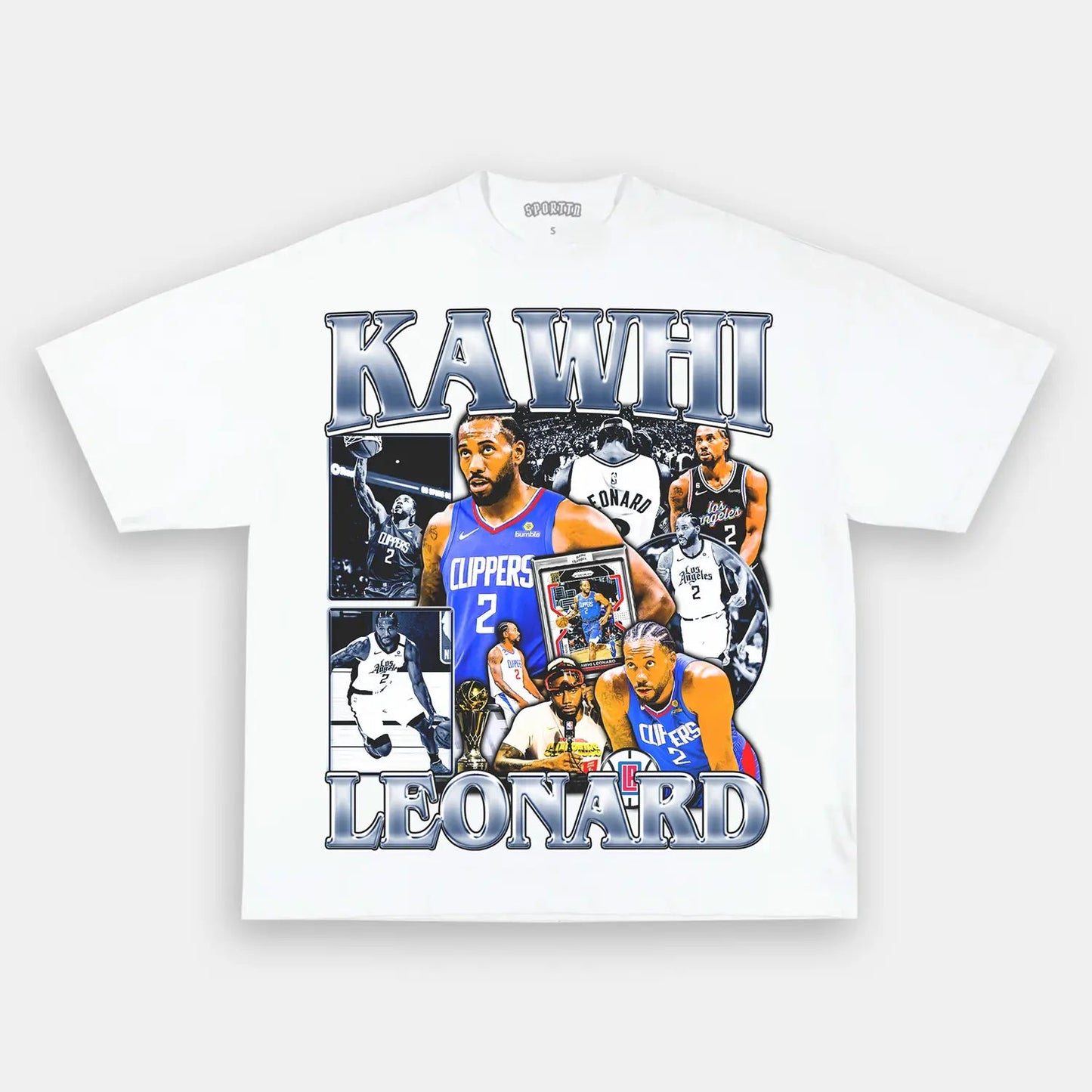 Unisex-Adult Ultra Cotton Washed T-Shirt Graphic KAWHI LEONARD V2 TEE