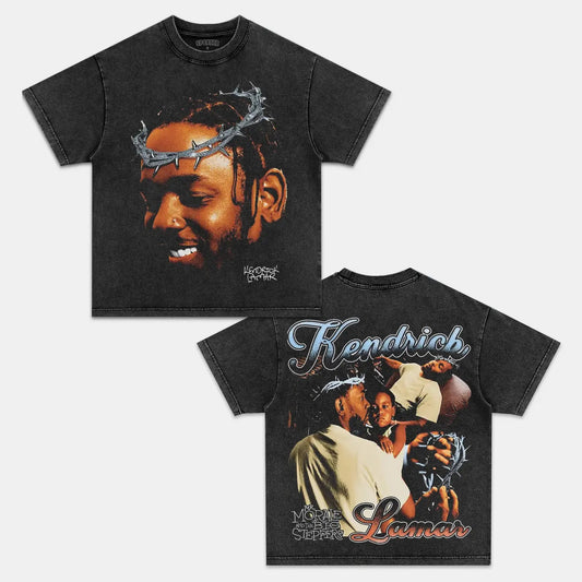 Unisex-Adult Ultra Cotton Washed T-Shirt Graphic  KENDRICK LAMAR TEE