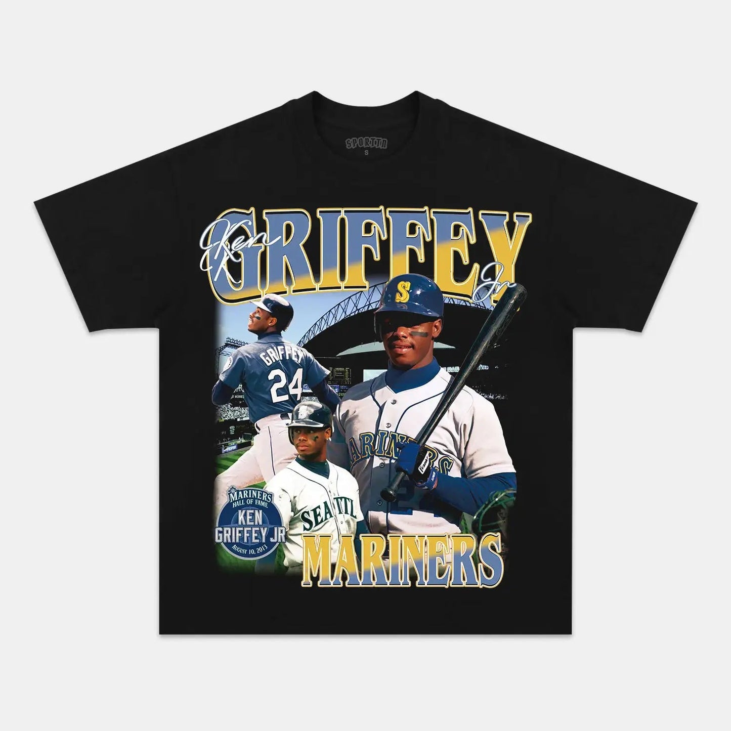 Unisex-Adult Ultra Cotton Washed T-Shirt Graphic KEN GRIFFEY JR TEE1