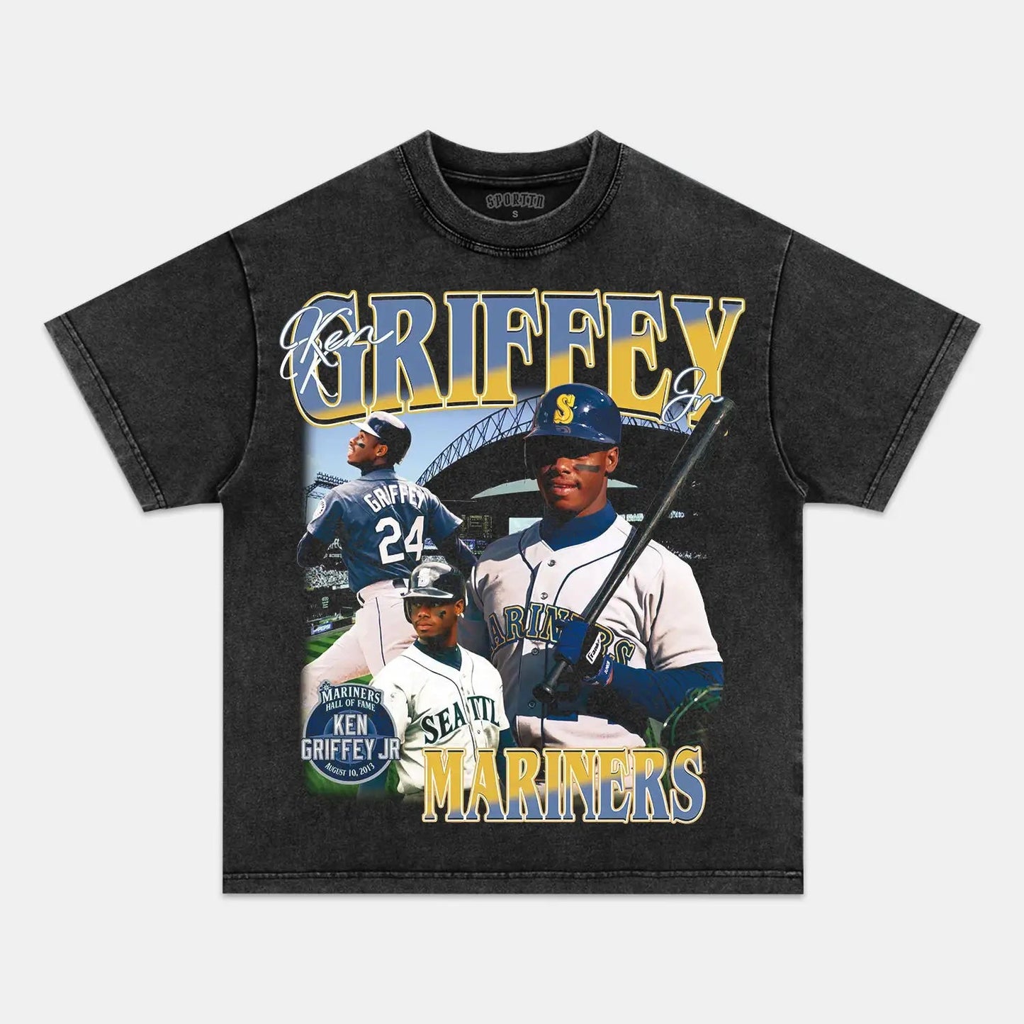 Unisex-Adult Ultra Cotton Washed T-Shirt Graphic KEN GRIFFEY JR TEE1