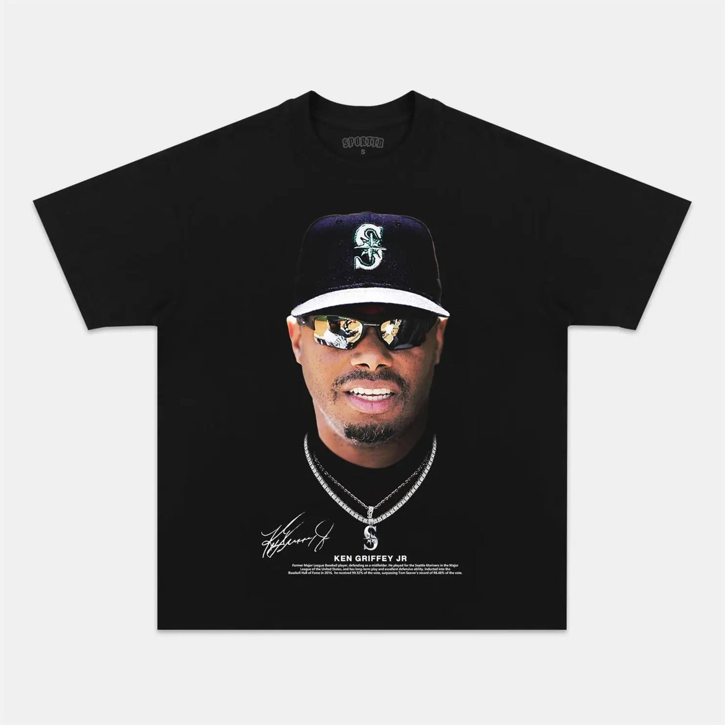 Unisex-Adult Ultra Cotton Washed T-Shirt Graphic KEN GRIFFEY JR TEE