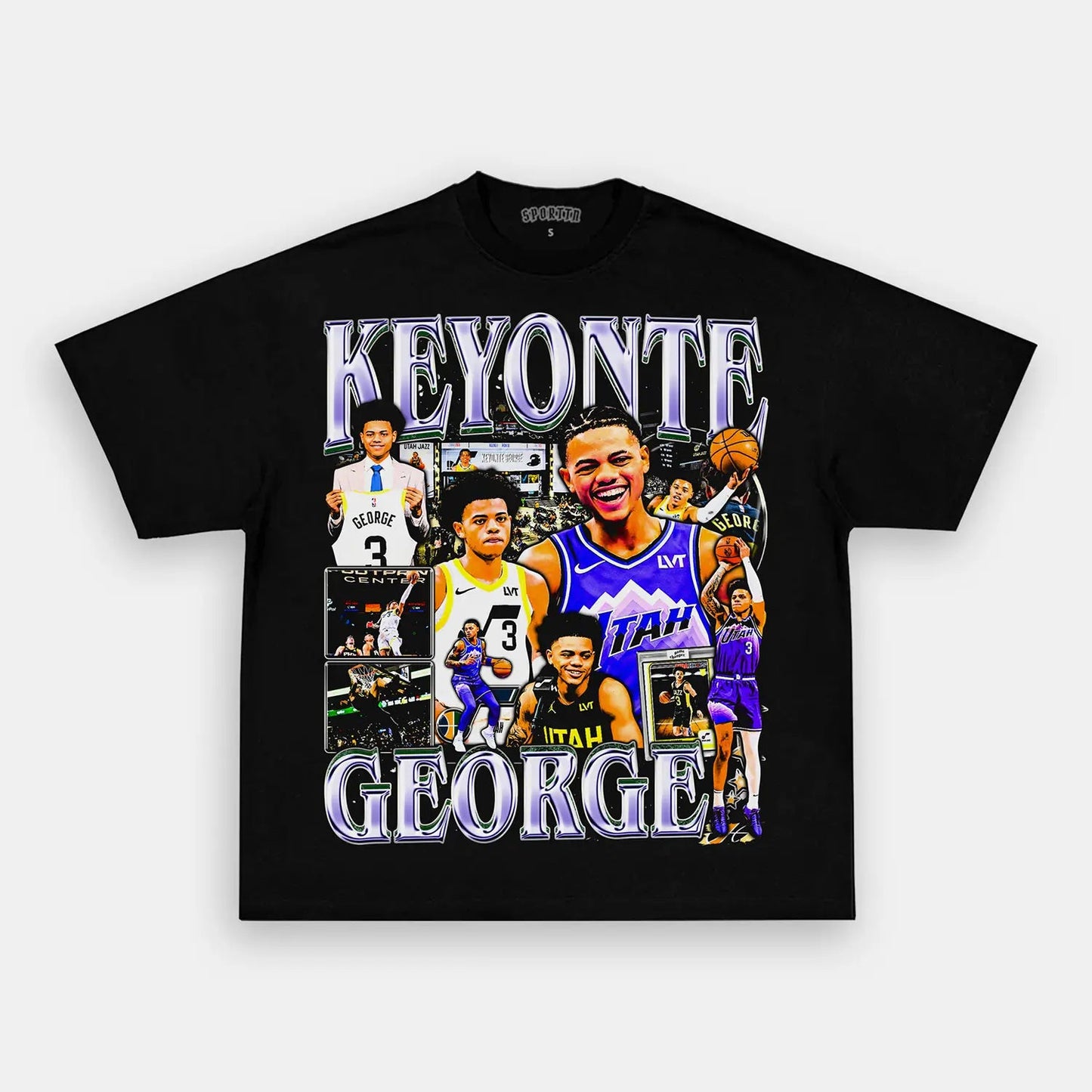 Unisex-Adult Ultra Cotton Washed T-Shirt Graphic  KEYONTE GEORGE TEE