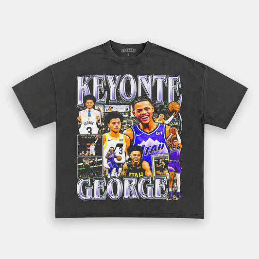 Unisex-Adult Ultra Cotton Washed T-Shirt Graphic  KEYONTE GEORGE TEE