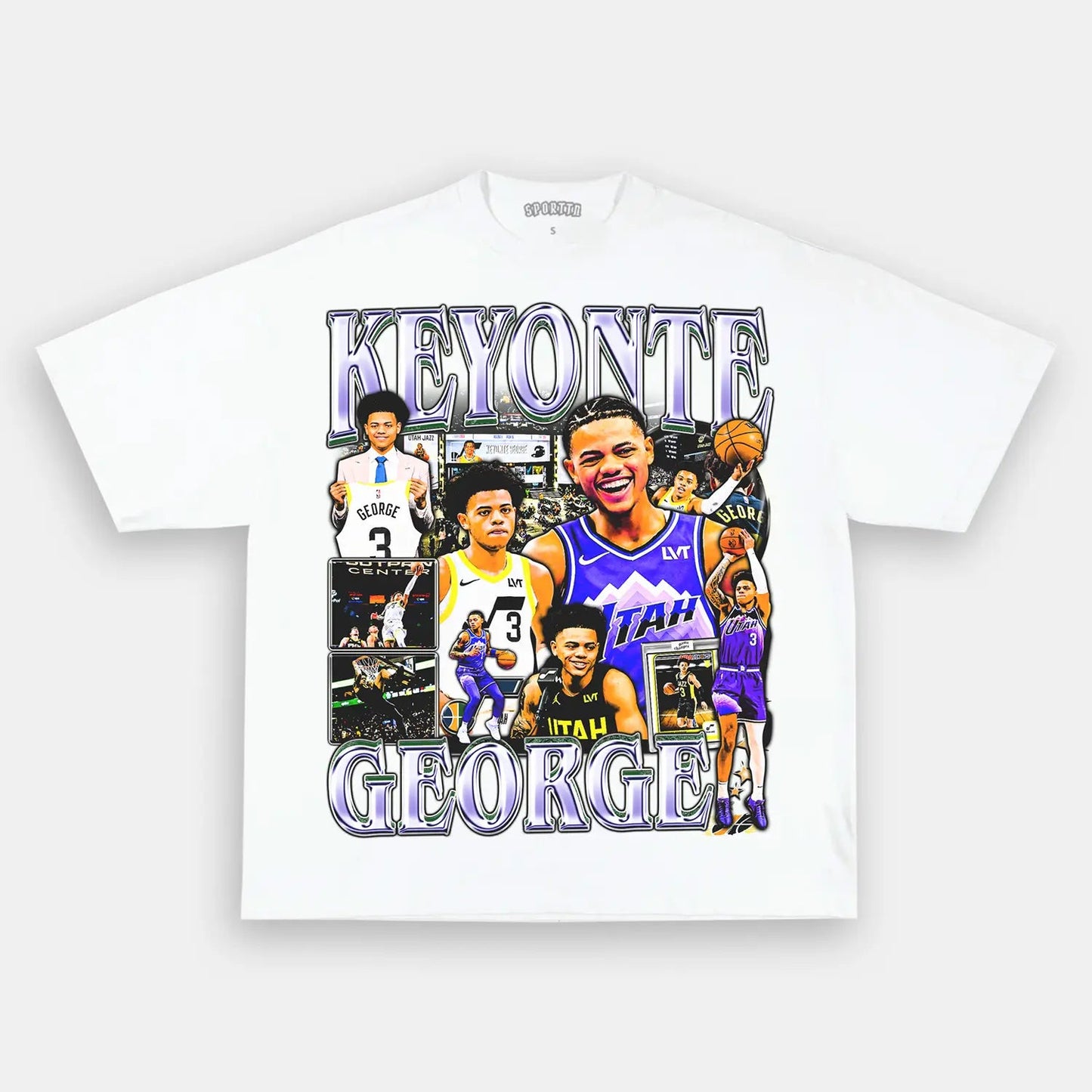 Unisex-Adult Ultra Cotton Washed T-Shirt Graphic  KEYONTE GEORGE TEE