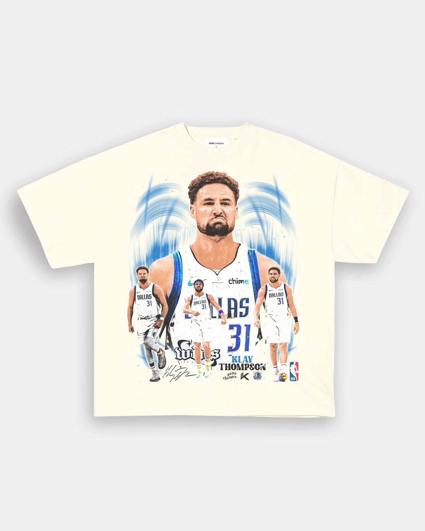 Unisex-Adult Ultra Cotton Washed T-Shirt Graphic KLAY THOMPSON - MAVS TEE