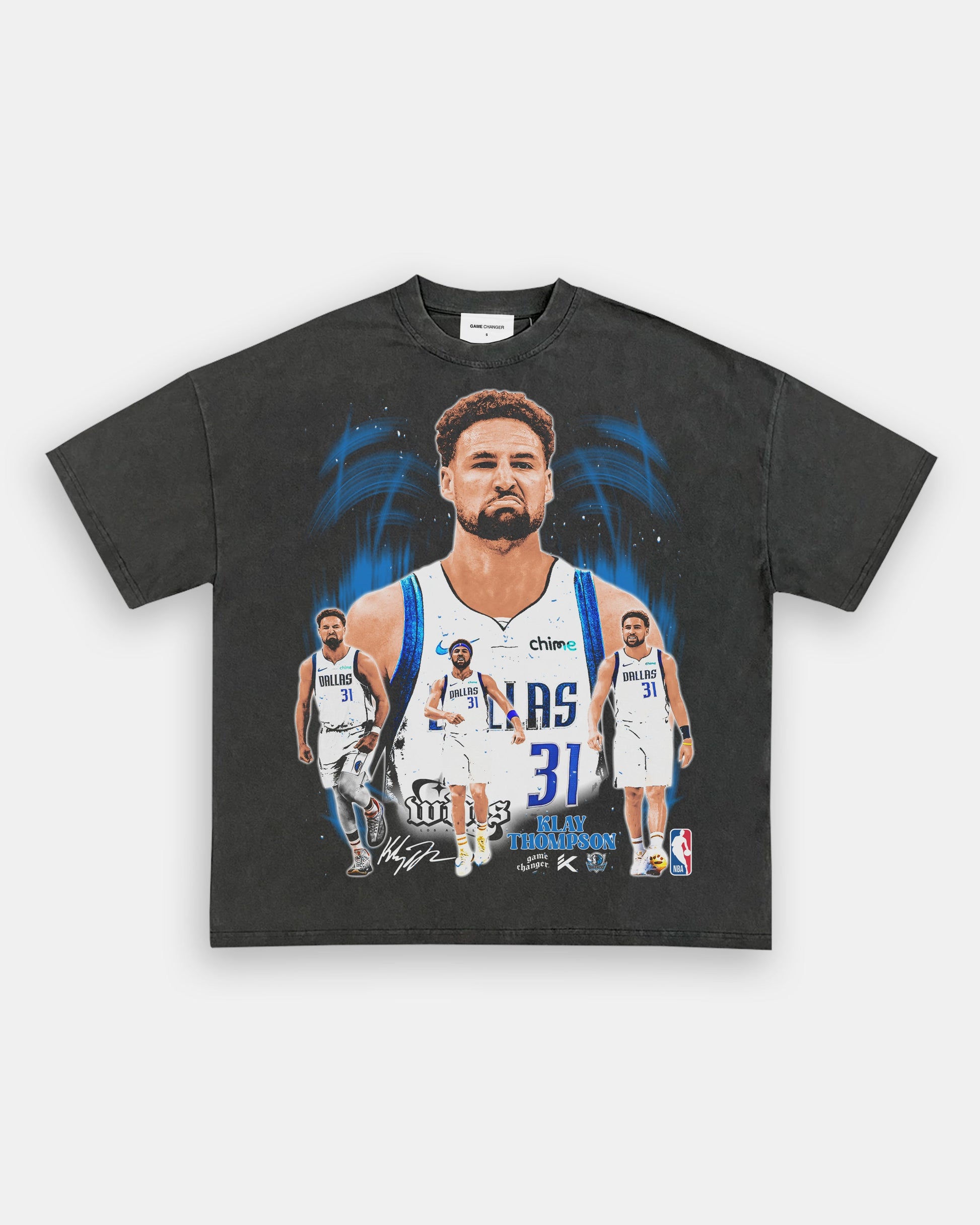 Unisex-Adult Ultra Cotton Washed T-Shirt Graphic KLAY THOMPSON - MAVS TEE