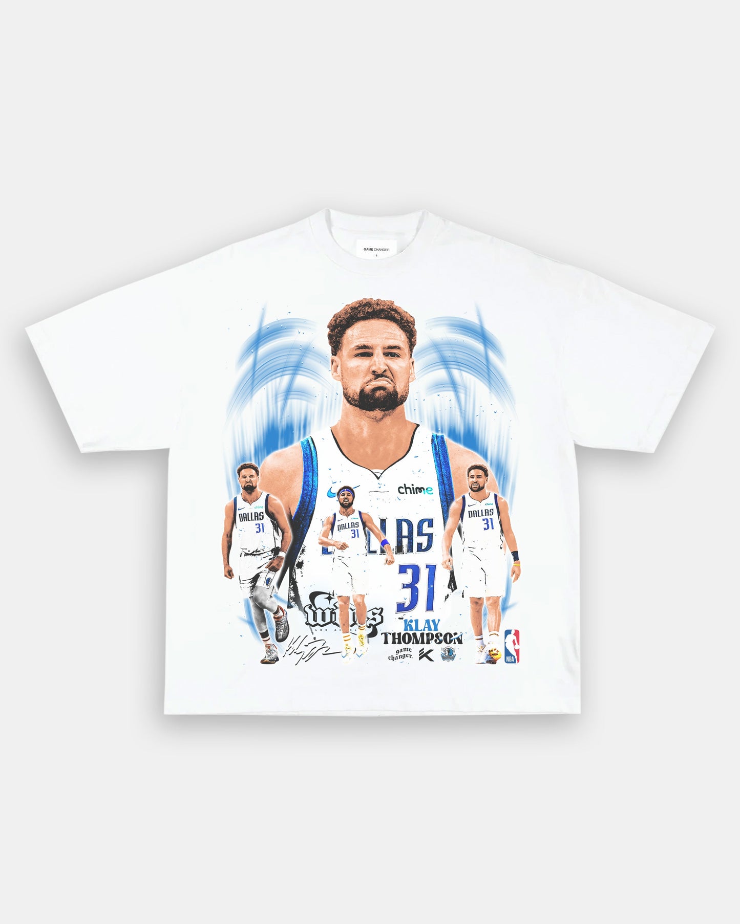 Unisex-Adult Ultra Cotton Washed T-Shirt Graphic KLAY THOMPSON - MAVS TEE