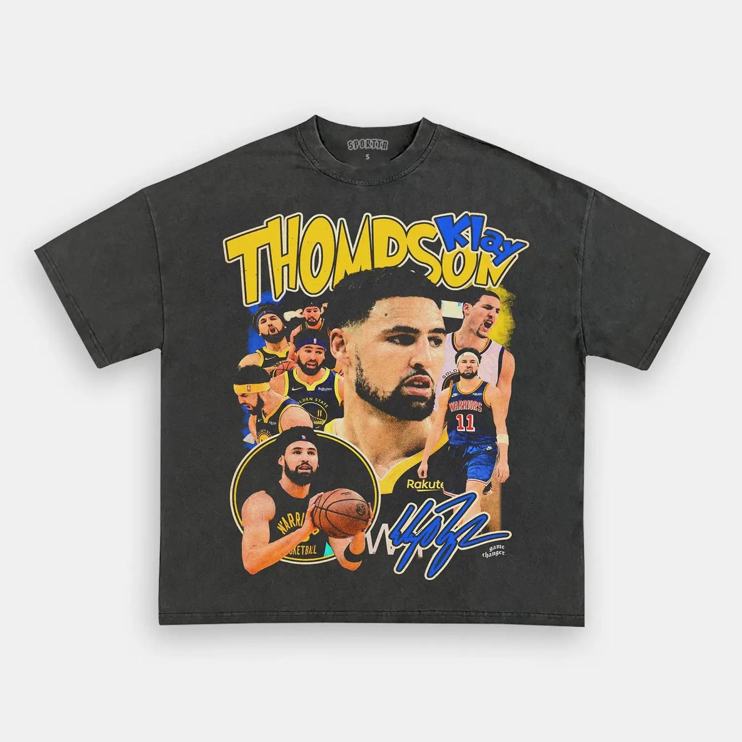 Unisex-Adult Ultra Cotton Washed T-Shirt Graphic  KLAY THOMPSON TEE