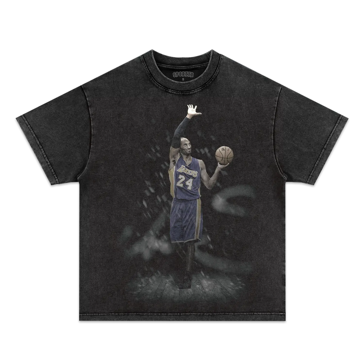 Unisex-Adult Ultra Cotton Washed T-Shirt Graphic  KOBE BRYANT V4 TEE