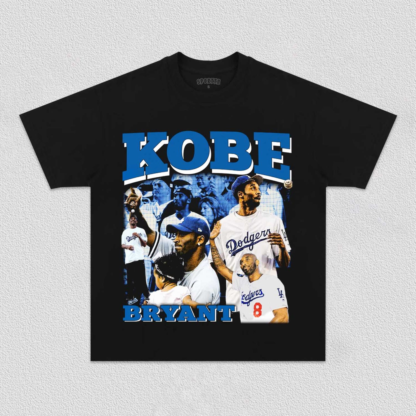 Unisex-Adult Ultra Cotton Washed T-Shirt Graphic KOBE BRYANT DODGER TEE