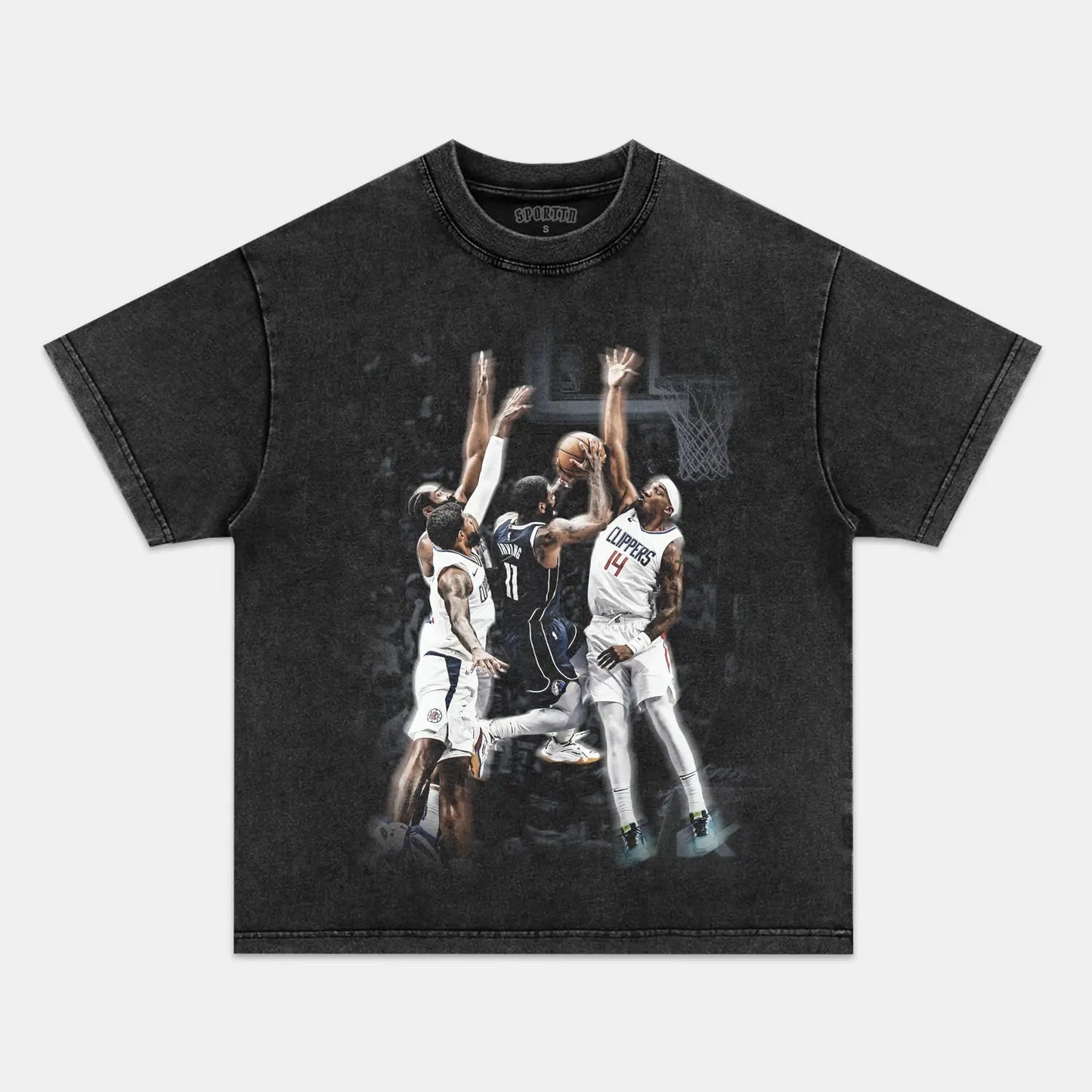 Unisex-Adult Ultra Cotton Washed T-Shirt Graphic  KYRIE IRVING VINTAGE TEE