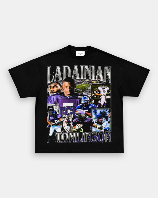 Unisex-Adult Ultra Cotton Washed T-Shirt Graphic LADAINIAN TOMLINSON - TCU TEE