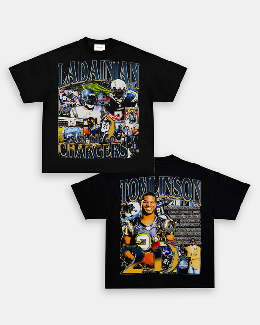 Unisex-Adult Ultra Cotton Washed T-Shirt Graphic LADAINIAN TOMLINSON 2 TEE