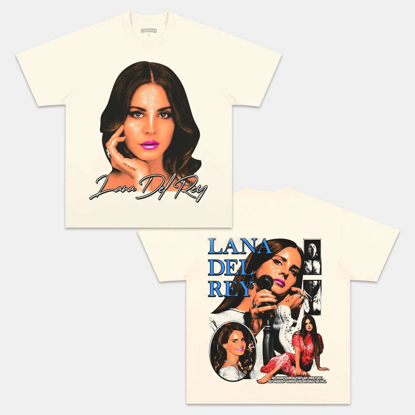 Unisex-Adult Ultra Cotton Washed T-Shirt Graphic  LANA DEL REY TEE