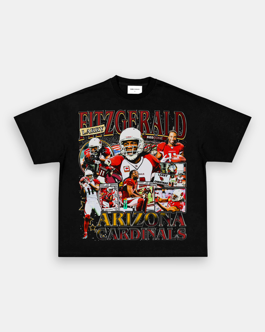 Unisex-Adult Ultra Cotton Washed T-Shirt Graphic LARRY FITZGERALD - CARDINALS TEE