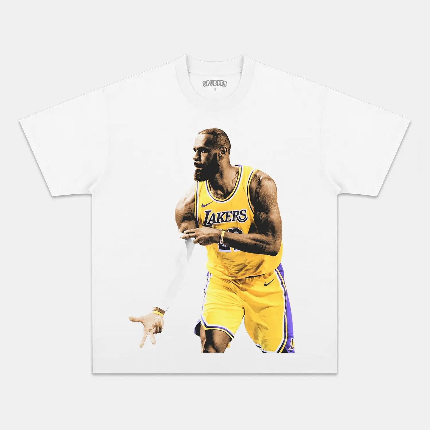 Unisex-Adult Ultra Cotton Washed T-Shirt Graphic  LEBRON 3 VINTAGE TEE