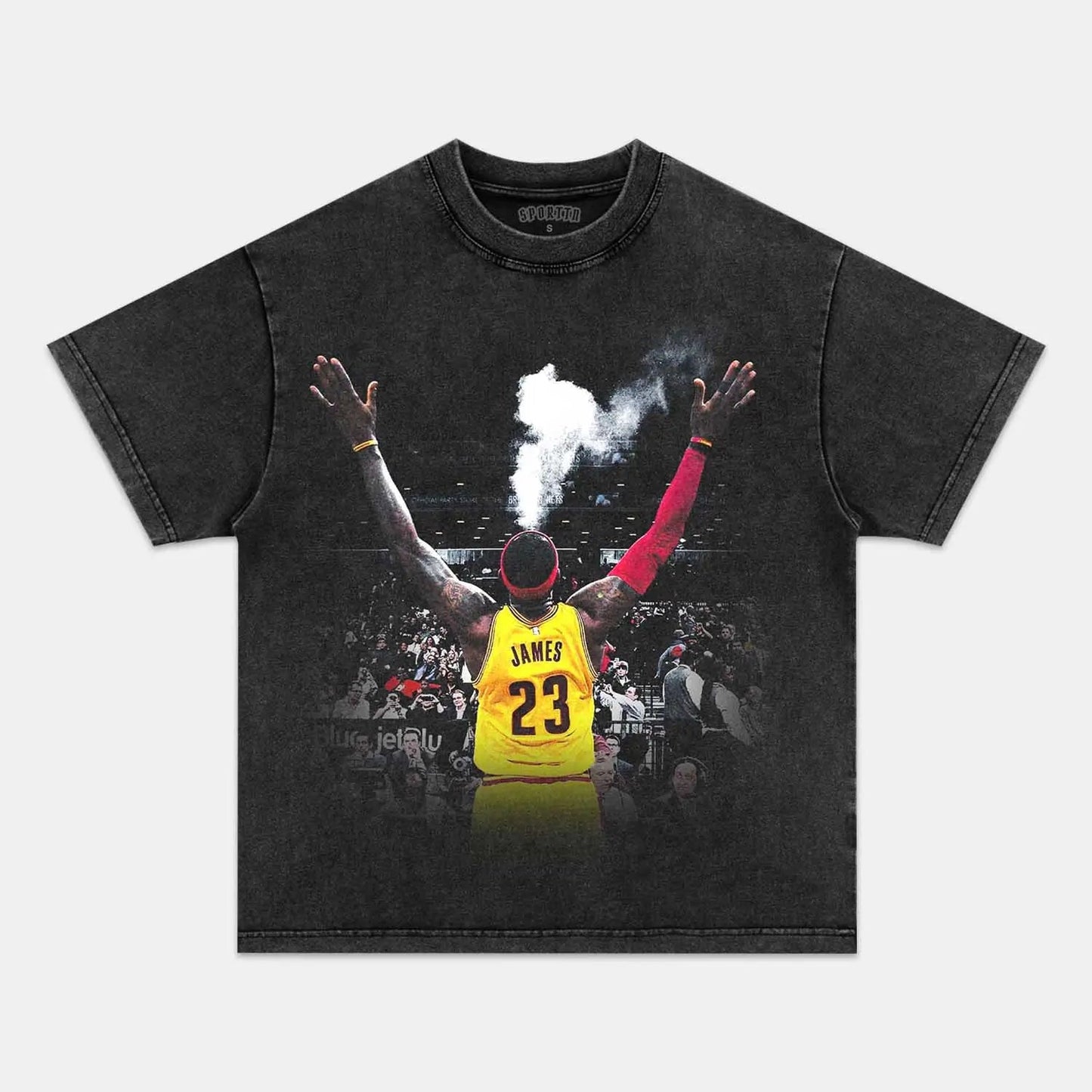 Unisex-Adult Ultra Cotton Washed T-Shirt Graphic  LEBRON JAMES 7.13 VINTAGE TEE