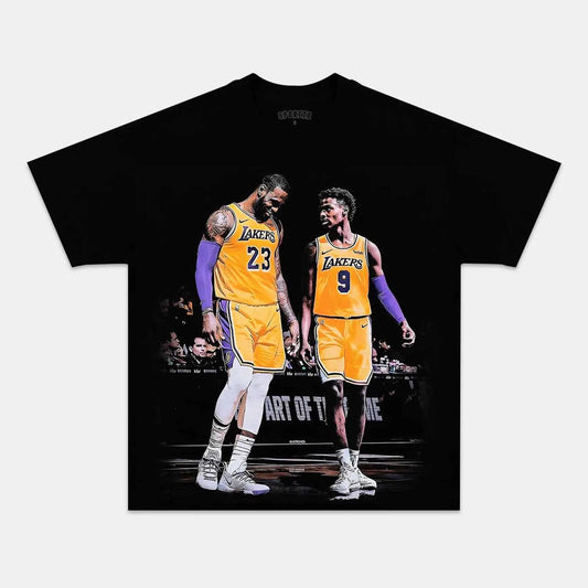 Unisex-Adult Ultra Cotton Washed T-Shirt Graphic  LEBRON JAMES& BROONY 7.2-2 VINTAGE TEE