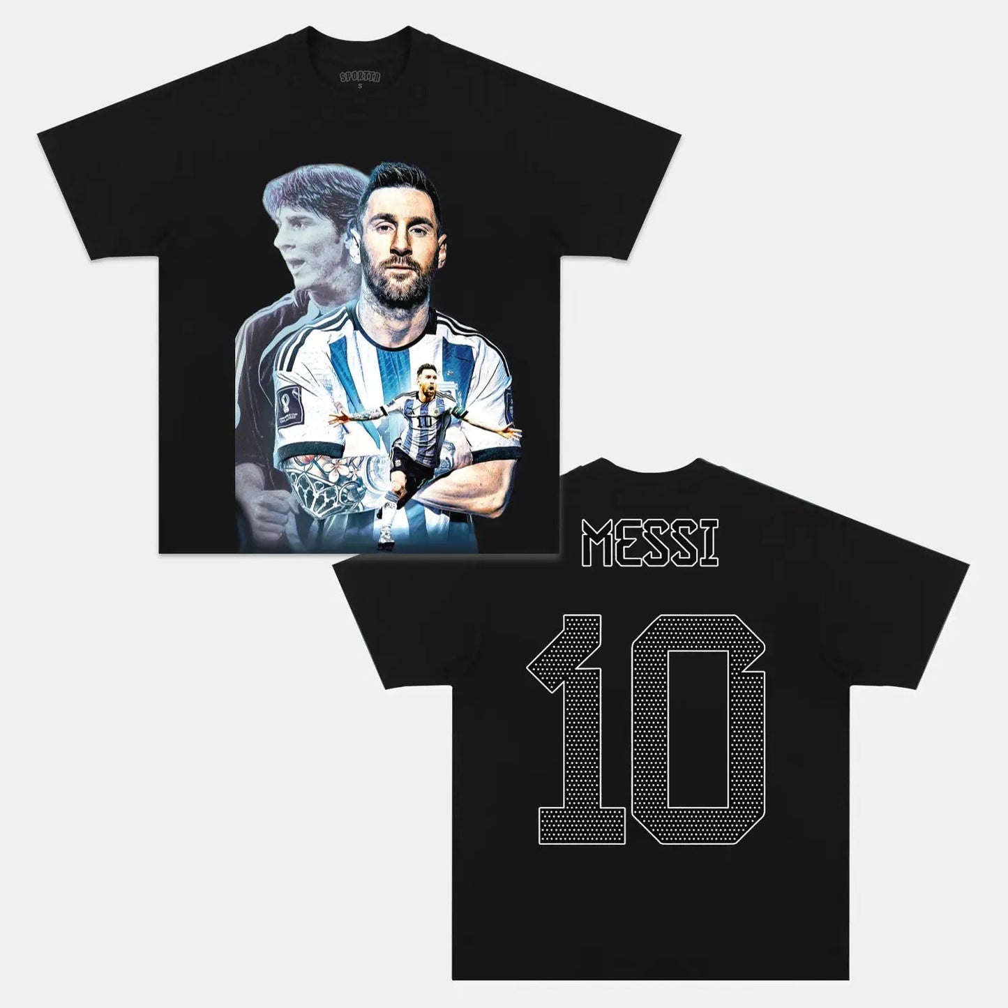 Unisex-Adult Ultra Cotton Washed T-Shirt Graphic  2024 LEO MESSI TEE