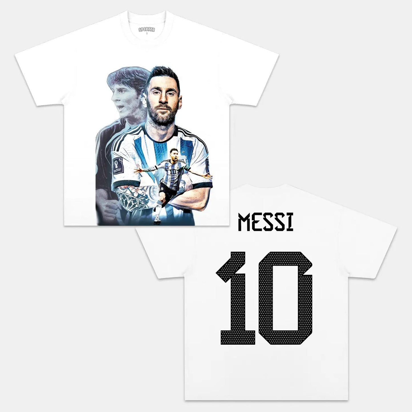 Unisex-Adult Ultra Cotton Washed T-Shirt Graphic  2024 LEO MESSI TEE