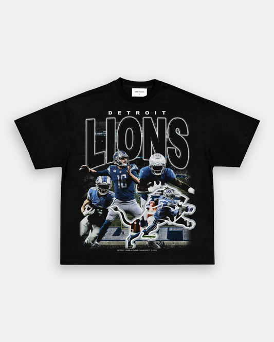 Unisex-Adult Ultra Cotton Washed T-Shirt Graphic LIONS TEE