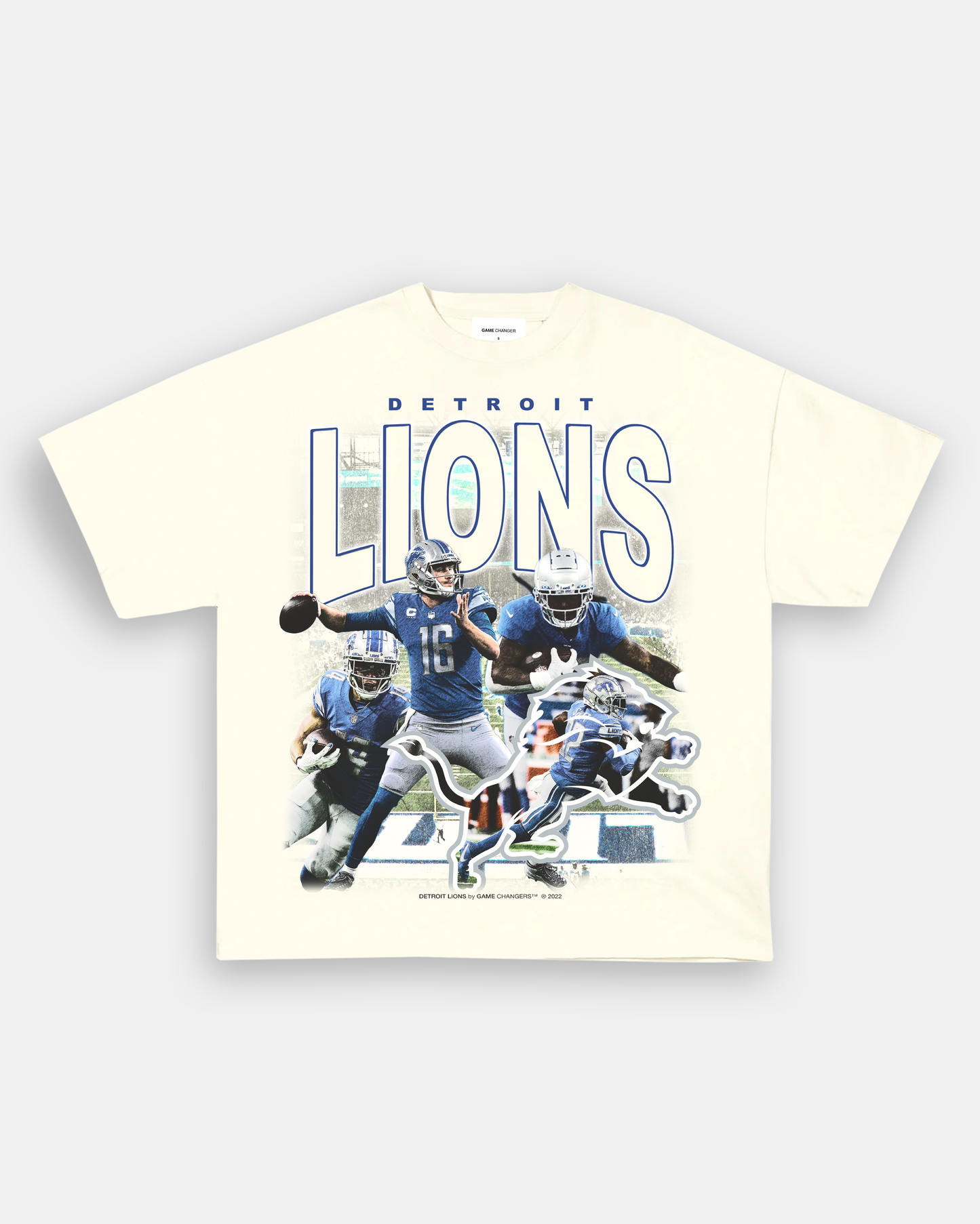 Unisex-Adult Ultra Cotton Washed T-Shirt Graphic LIONS TEE