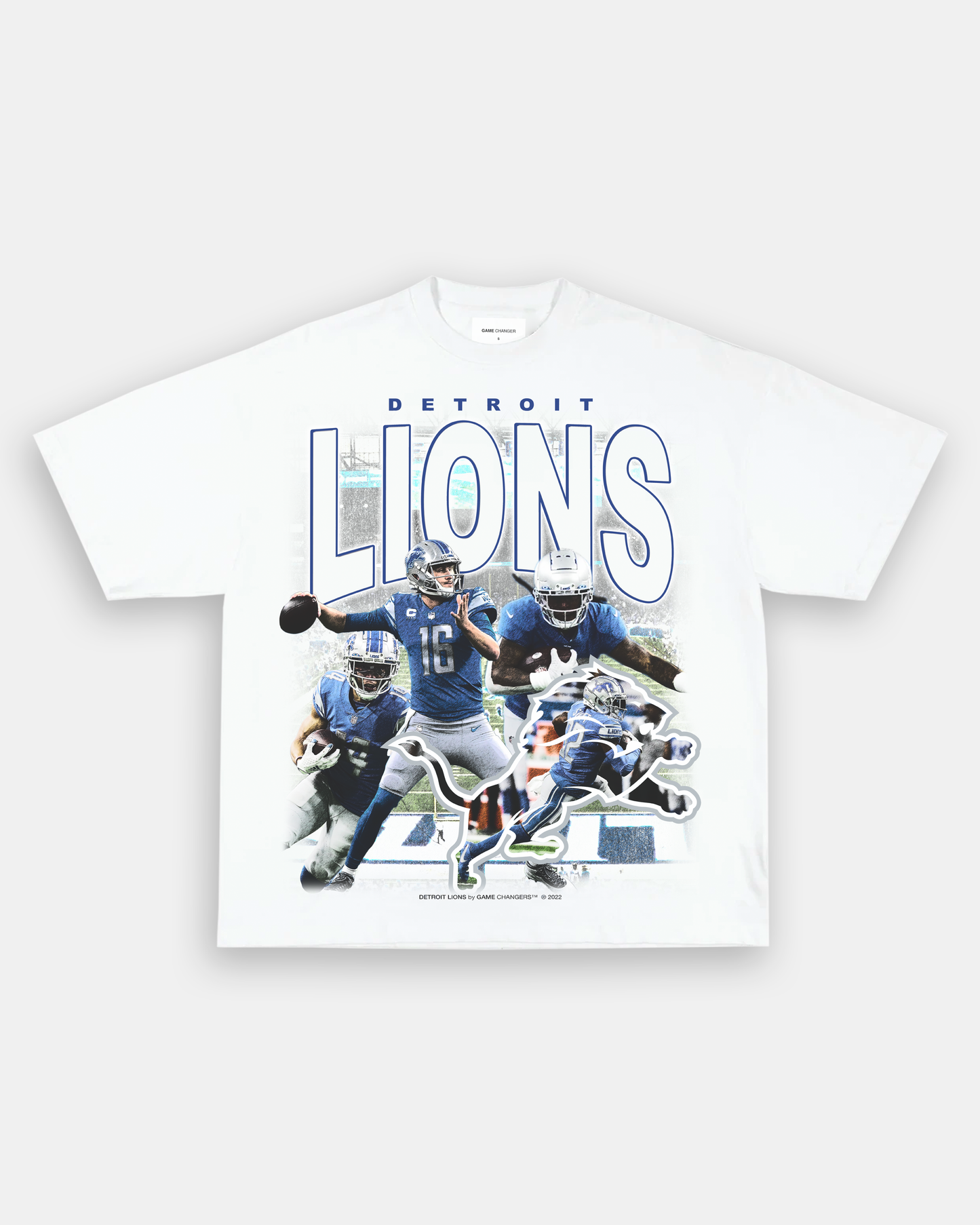 Unisex-Adult Ultra Cotton Washed T-Shirt Graphic LIONS TEE