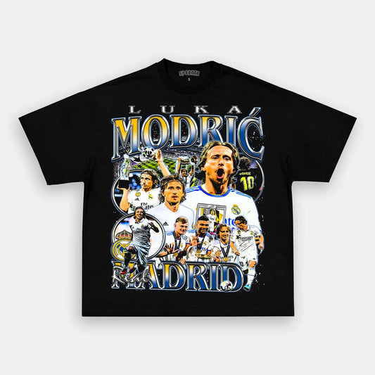 Unisex-Adult Ultra Cotton Washed T-Shirt Graphic  LUKA MODRIC TEE