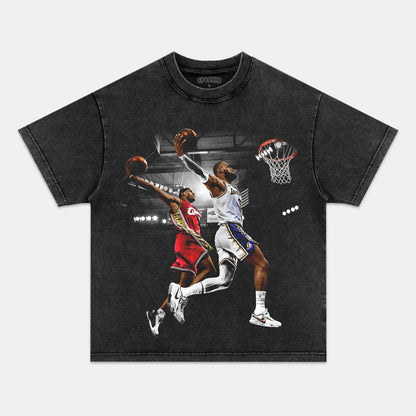 Unisex-Adult Ultra Cotton Washed T-Shirt Graphic  LeBron_James