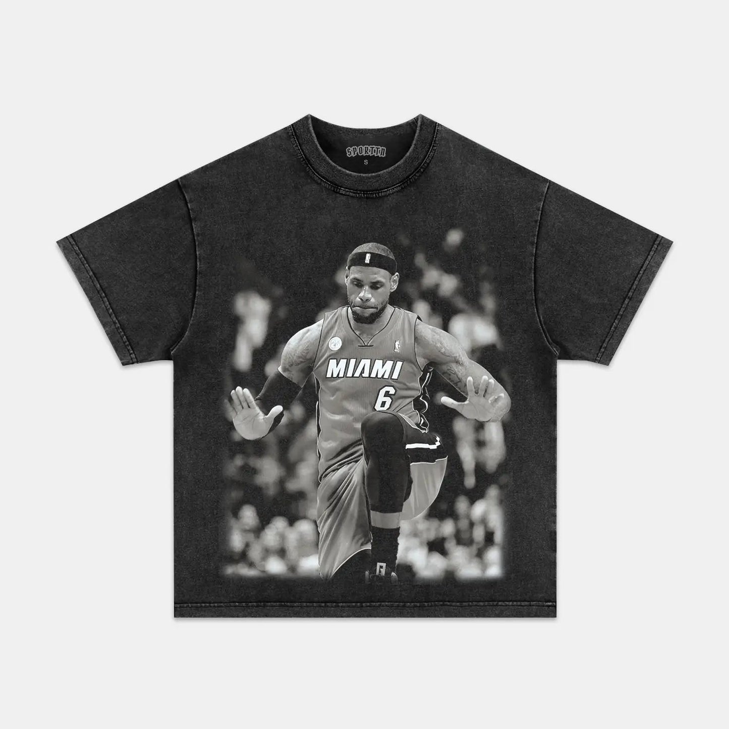 Unisex-Adult Ultra Cotton Washed T-Shirt Graphic LeBron James TEE