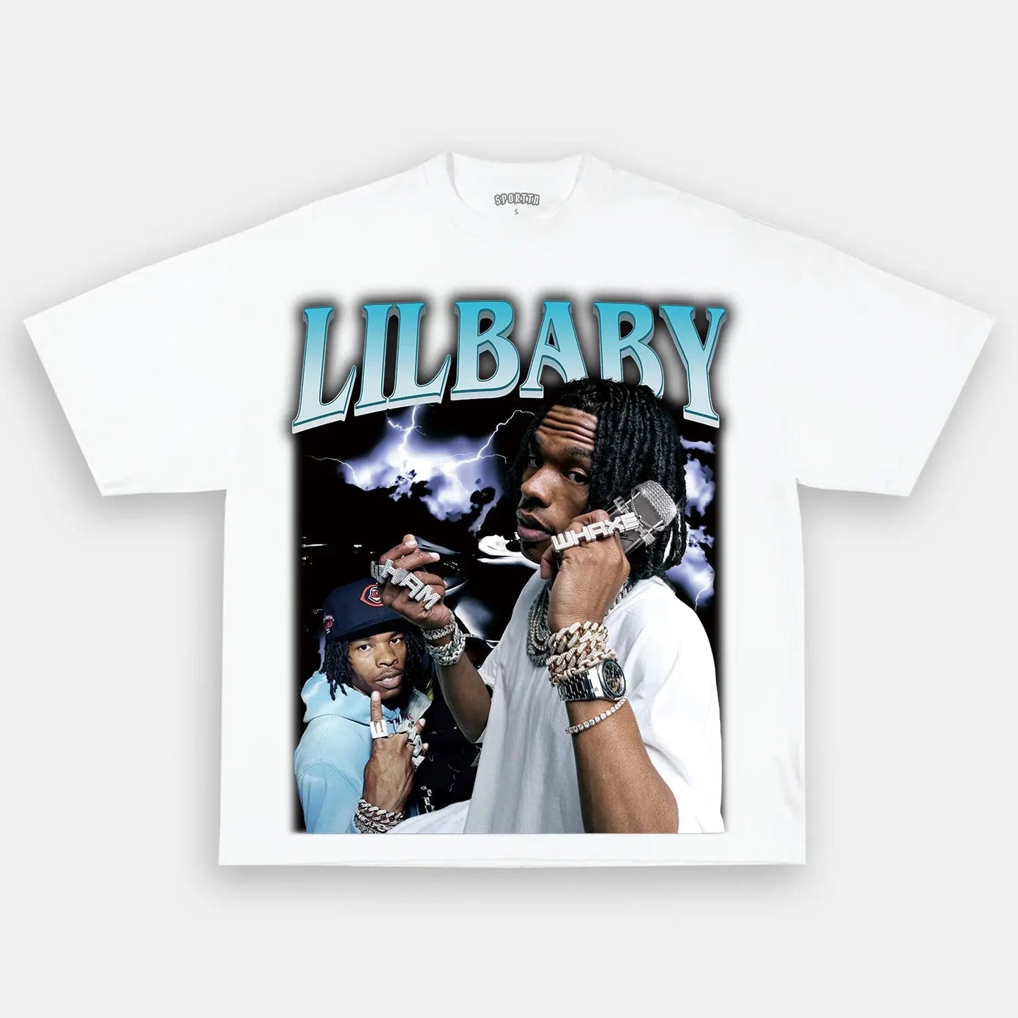 Unisex-Adult Ultra Cotton Washed T-Shirt Graphic  Lil Baby Tee