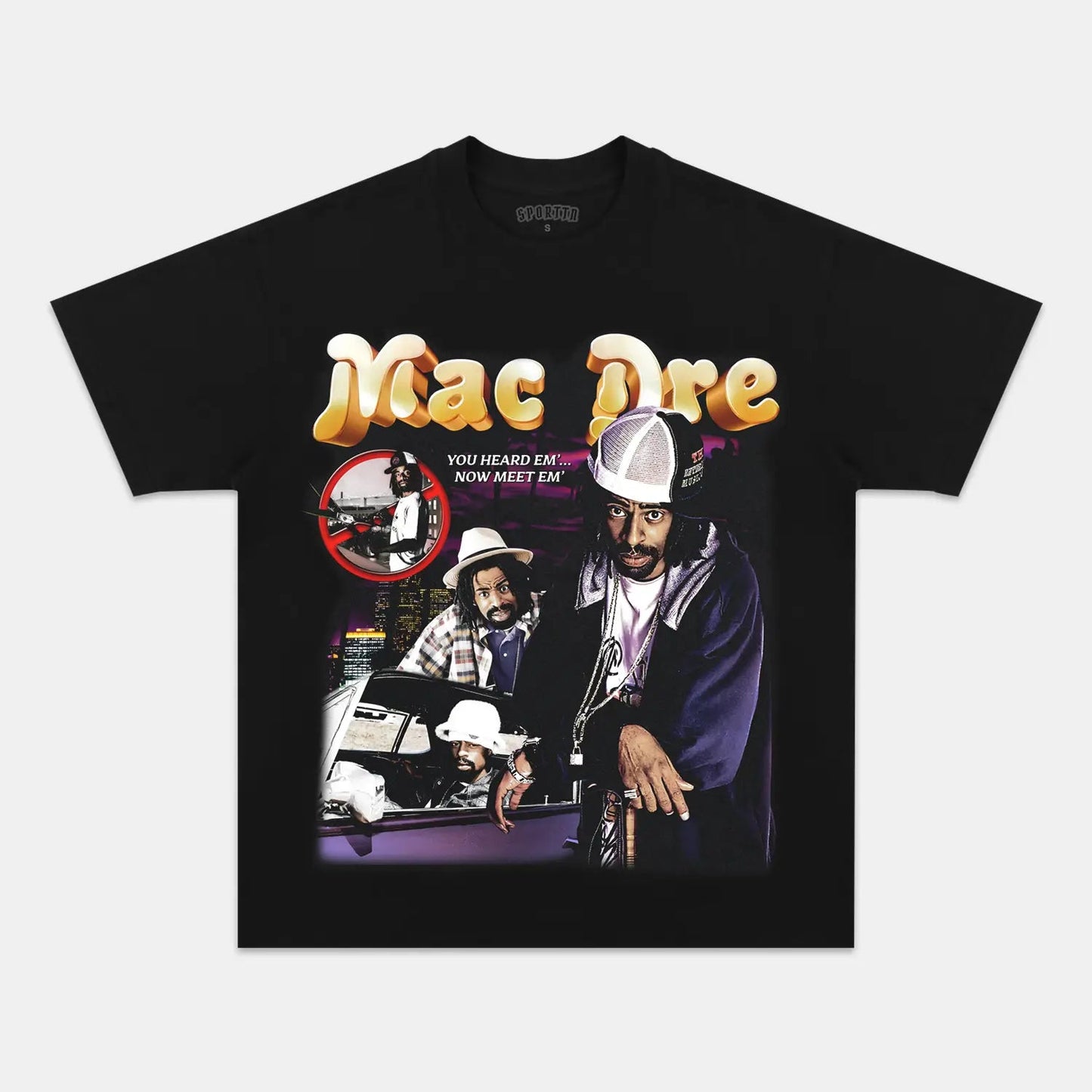 Unisex-Adult Ultra Cotton Washed T-Shirt Graphic MAC DRE V2 TEE