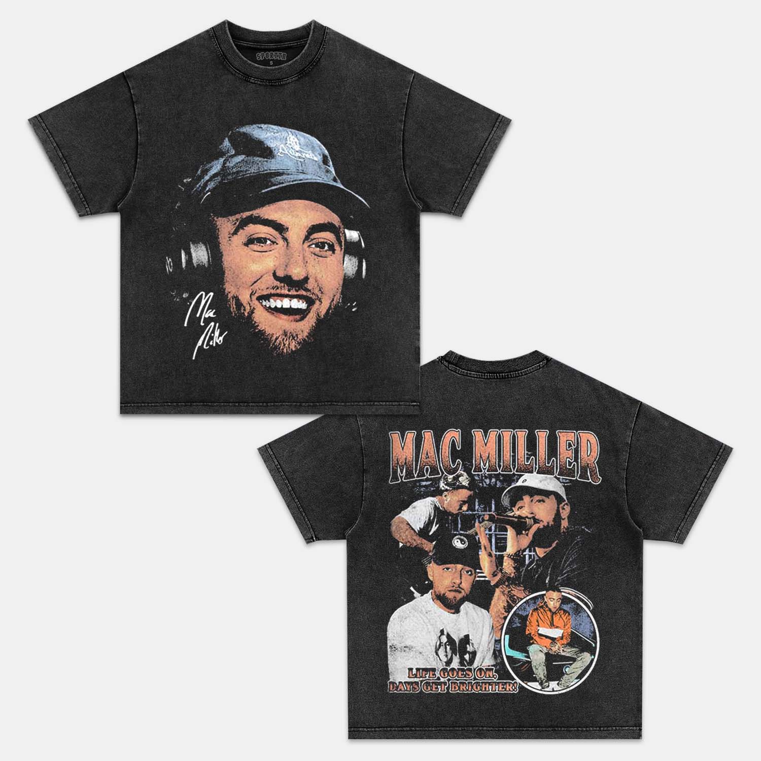 Unisex-Adult Ultra Cotton Washed T-Shirt Graphic MAC MILLER  V2 TEE