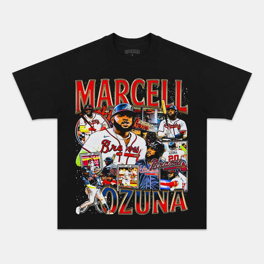 Unisex-Adult Ultra Cotton Washed T-Shirt Graphic  MARCELL OZUNA TEE