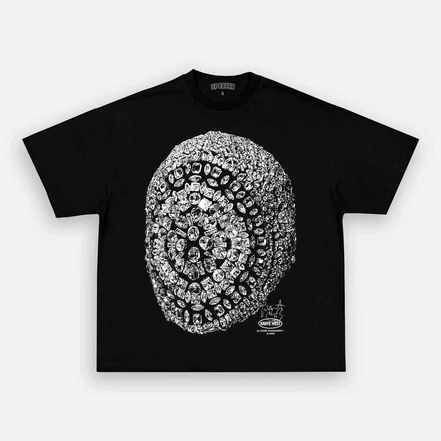 Unisex-Adult Ultra Cotton Washed T-Shirt Graphic  MARGIELA_MASK_TEE