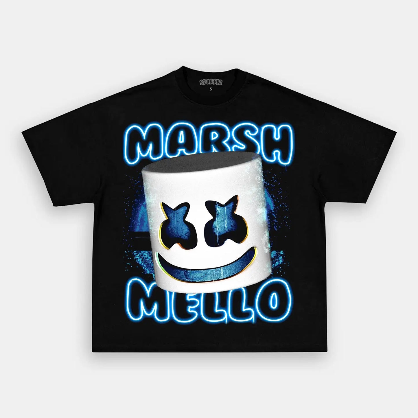 Unisex-Adult Ultra Cotton Washed T-Shirt Graphic  MARSHMELLO 2 TEE