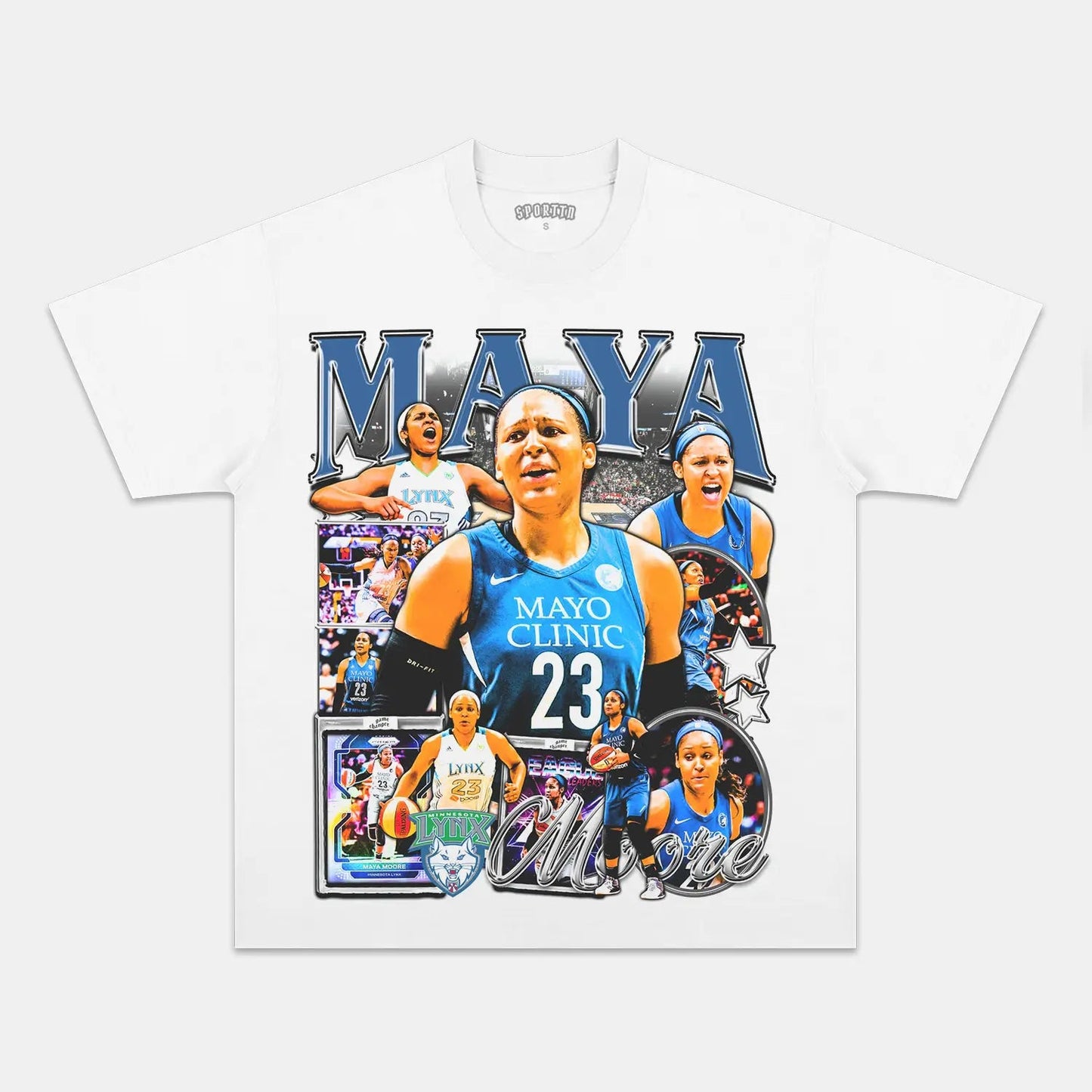 Unisex-Adult Ultra Cotton Washed T-Shirt Graphic  MAYA MOORE TEE