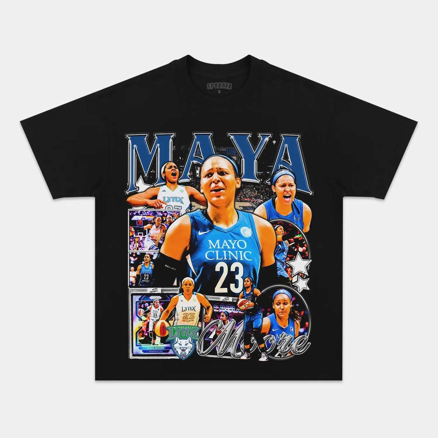 Unisex-Adult Ultra Cotton Washed T-Shirt Graphic  MAYA MOORE TEE