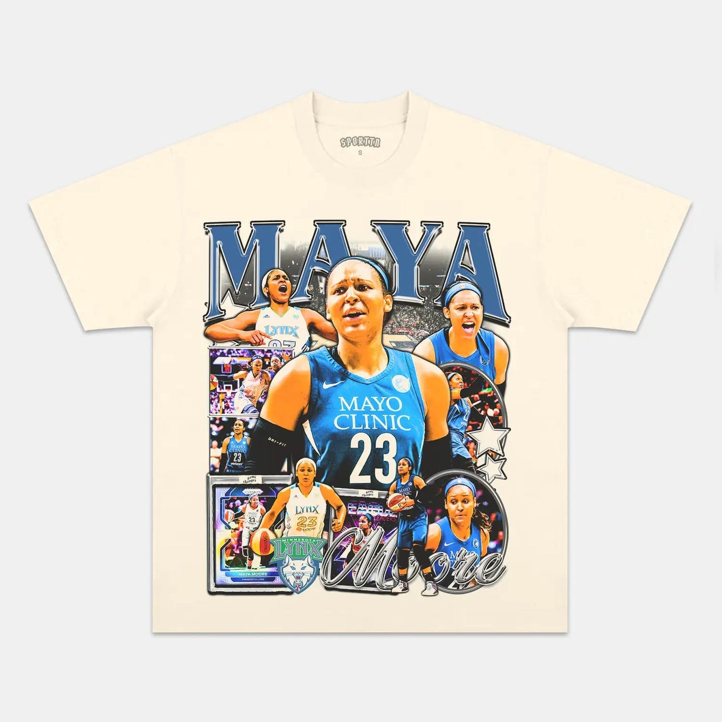 Unisex-Adult Ultra Cotton Washed T-Shirt Graphic  MAYA MOORE TEE