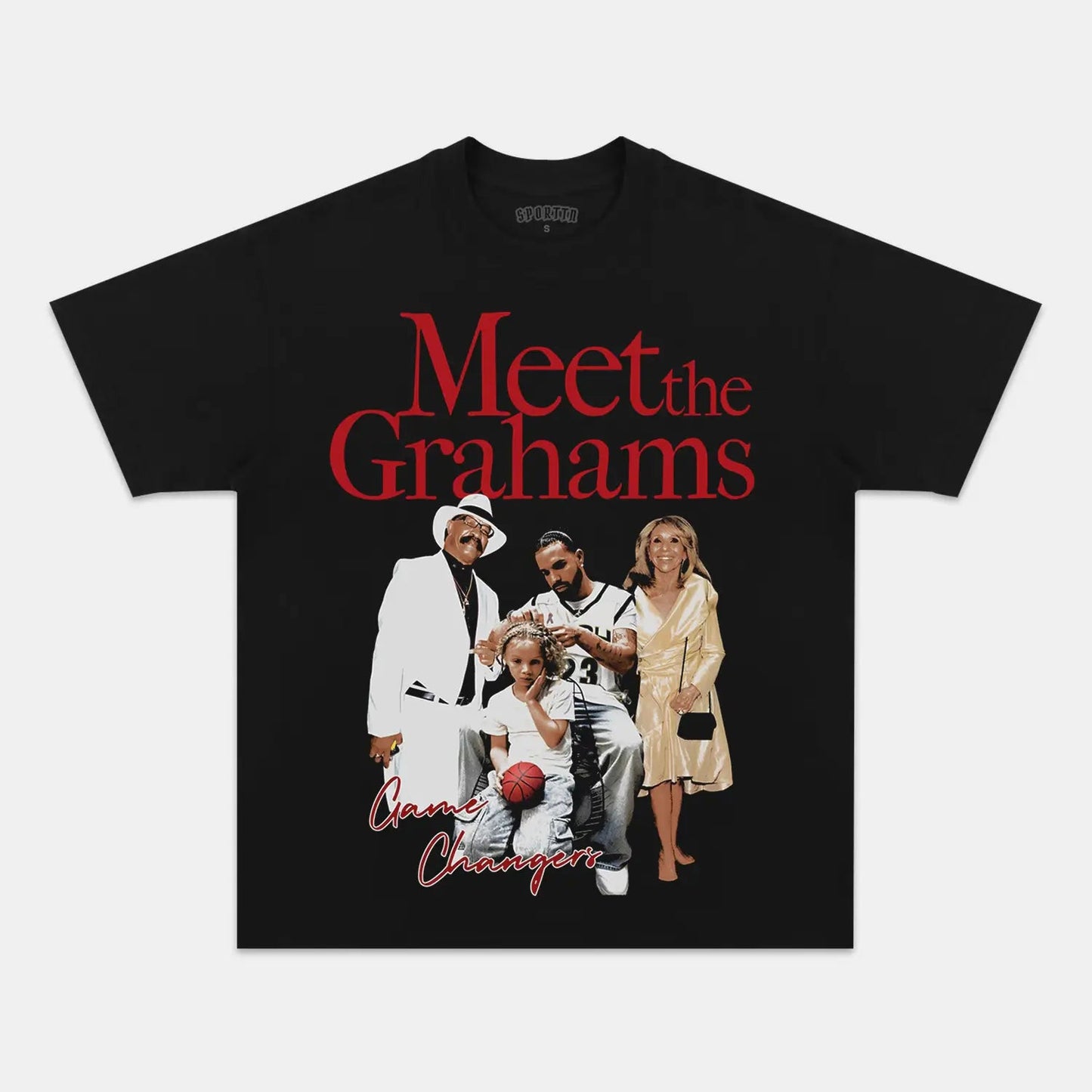 Unisex-Adult Ultra Cotton Washed T-Shirt Graphic  MEET THE GRAHAMS TEE