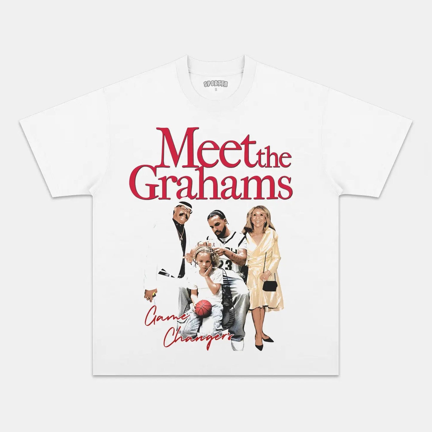 Unisex-Adult Ultra Cotton Washed T-Shirt Graphic  MEET THE GRAHAMS TEE