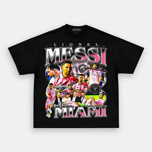 Unisex-Adult Ultra Cotton Washed T-Shirt Graphic  MESSI - INTER MIAMI TEE