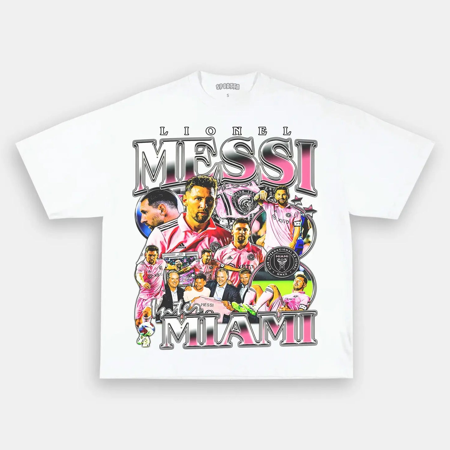 Unisex-Adult Ultra Cotton Washed T-Shirt Graphic  MESSI - INTER MIAMI TEE