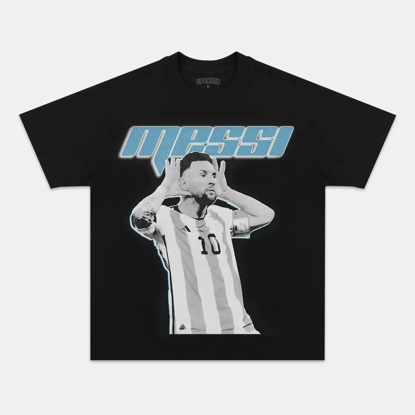 Unisex-Adult Ultra Cotton Washed T-Shirt Graphic  MESSI CLASSIC TEE