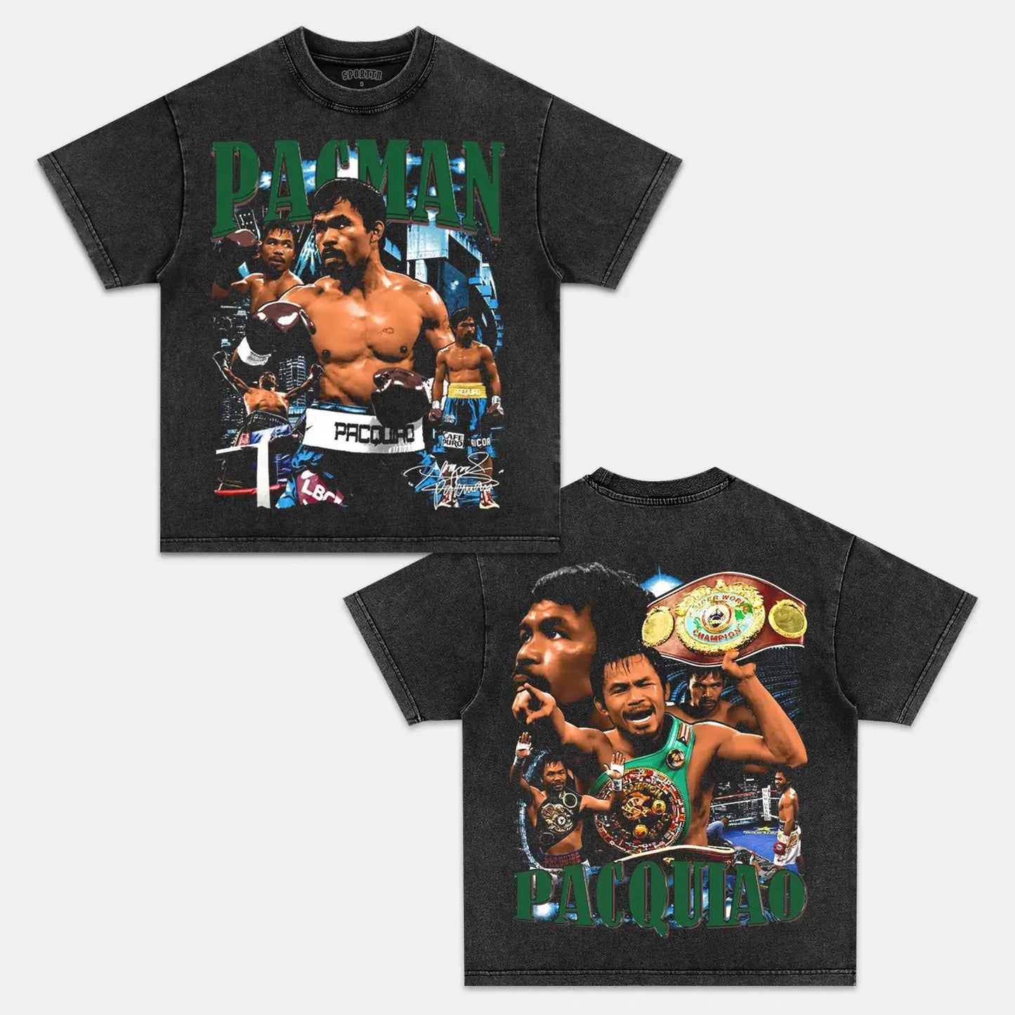 Unisex-Adult Ultra Cotton Washed T-Shirt Graphic MANNY PACQUIAO TEE