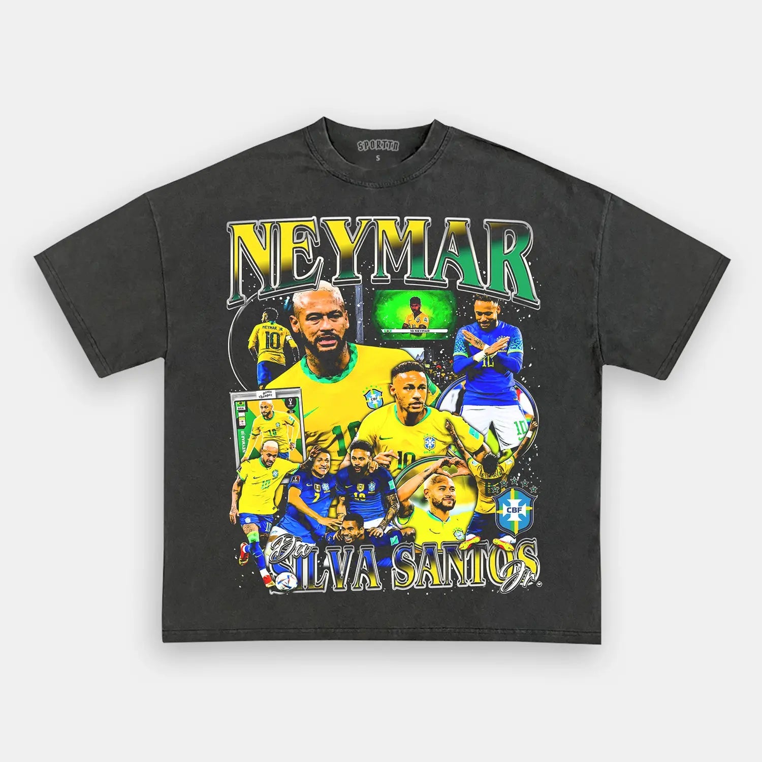 Unisex-Adult Ultra Cotton Washed T-Shirt Graphic  NEYMAR TEE